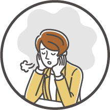 疲れを感じている人のイラスト2