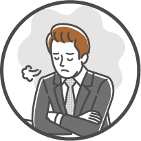 疲れを感じている人のイラスト3